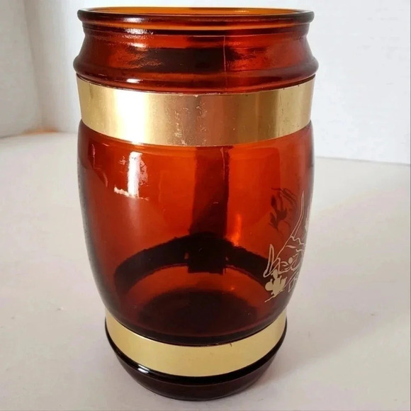 Vintage Siesta Ware Mug Cup, 14 ounce, glass with wooden handle - Picture 3 of 8